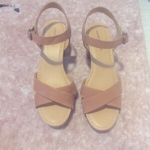 Lucky Brand Brown Heeled Sandals